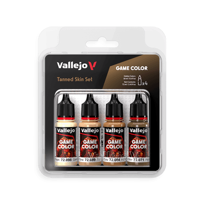 Vallejo Game Color Tanned Skin Set 18 ml - 4 färger Vallejo