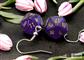 Chessex Hook Örhängen Borealis Royal Purple Mini-Poly d20 Par Chessex