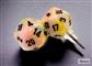 Chessex Stud Earrings Festive Circus Mini-Poly d20 Pair Chessex