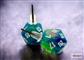 Chessex Stud Örhängen Festive Waterlily Mini-Poly d20 Pair Chessex