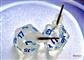 Chessex Stud Örhängen Borealis Icicle Mini-Poly d20 Par Chessex