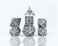 Sirius Tärningar - Tärningsset - Illusorisk Metal - Silver Sirius Dice