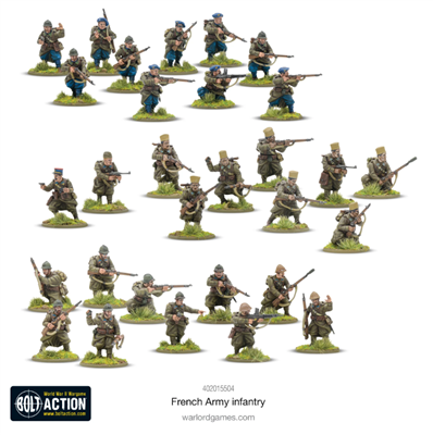 Bolt Action - Franska Arméns Infanteri Warlord Games