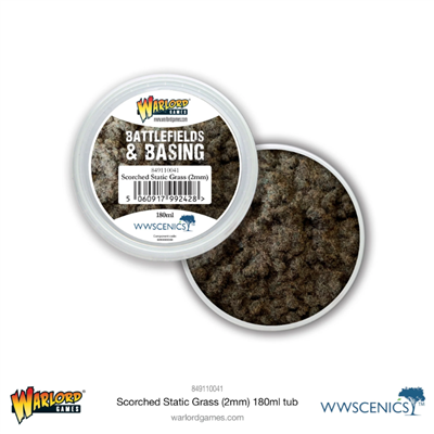 Battlefields & Basing: Scorched 2mm Static Grass (180ml) Warlord Games