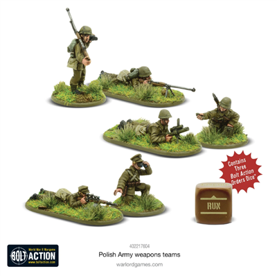 Bolt Action - Polish Army Weapons Teams Warlord Games