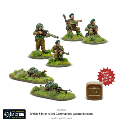 Bolt Action - Brittiska & Inter-Allierade Kommandos Vapenteam Warlord Games
