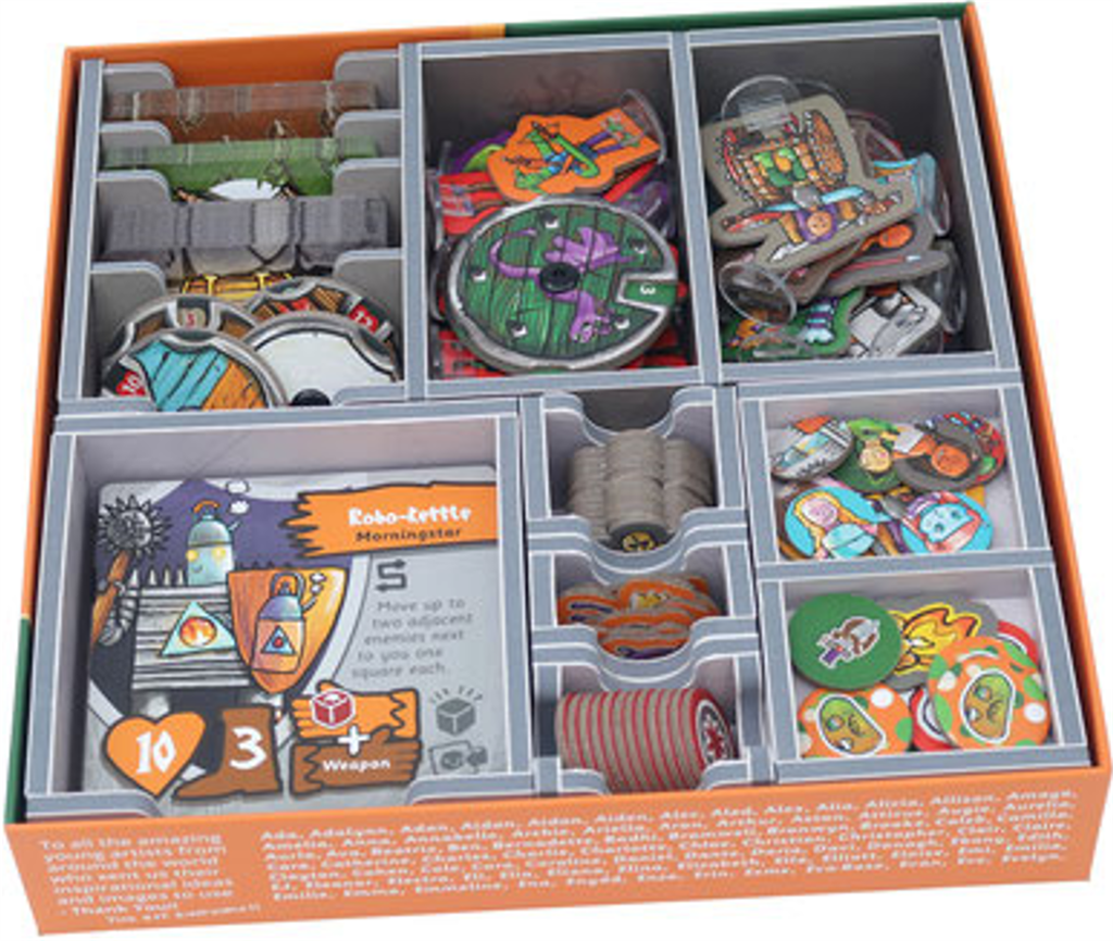 CoraQuest Insert för effektiv lagring och spelupplevelse Folded Space