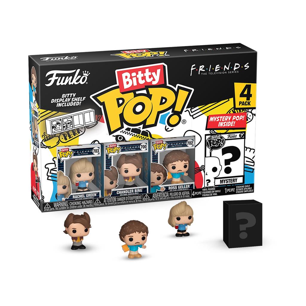 Funko Bitty POP Friends - 80's Rachel 4PK (3+1 Mystery Chase) Funko