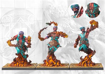 Efreet Flamecasters och Sword Dancers - Conquest: Sorcerer Kings Para Bellum Games