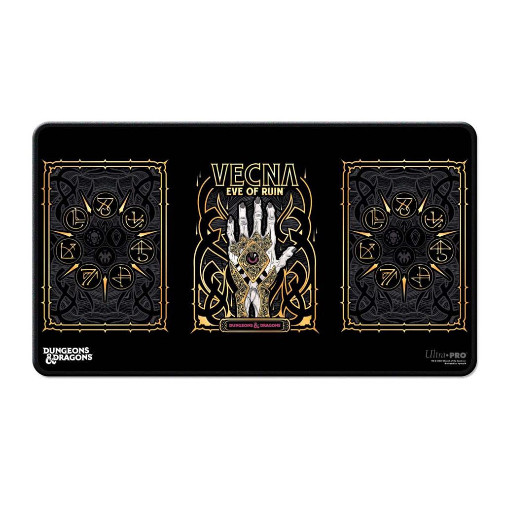 UP - Vecna Eve of Ruin Svart Stitched Playmat för Dungeons & Dragons Ultra Pro