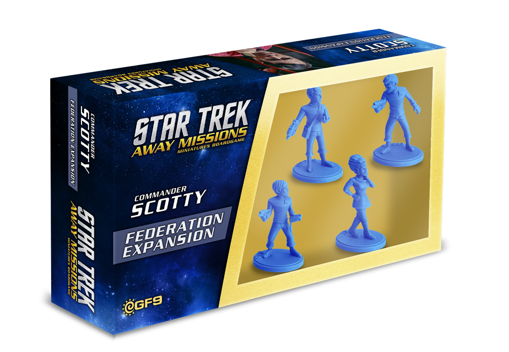 Classic Federation Away Team 2: Scotty, Sulu, Uhura, Leslie Gale Force Nine