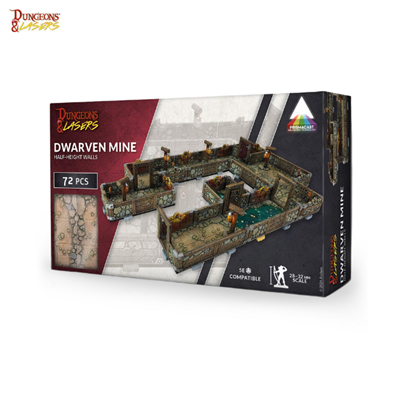 Dungeons & Lasers - Dwarven Mine Pre-painted Archon Studio