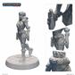 Starfinder Miniaturer: Mänsklig Rymdresande Archon Studio