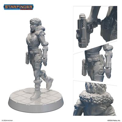 Starfinder Miniaturer: Mänsklig Rymdresande Archon Studio