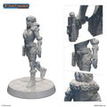 Starfinder Miniaturer: Mänsklig Rymdresande Archon Studio