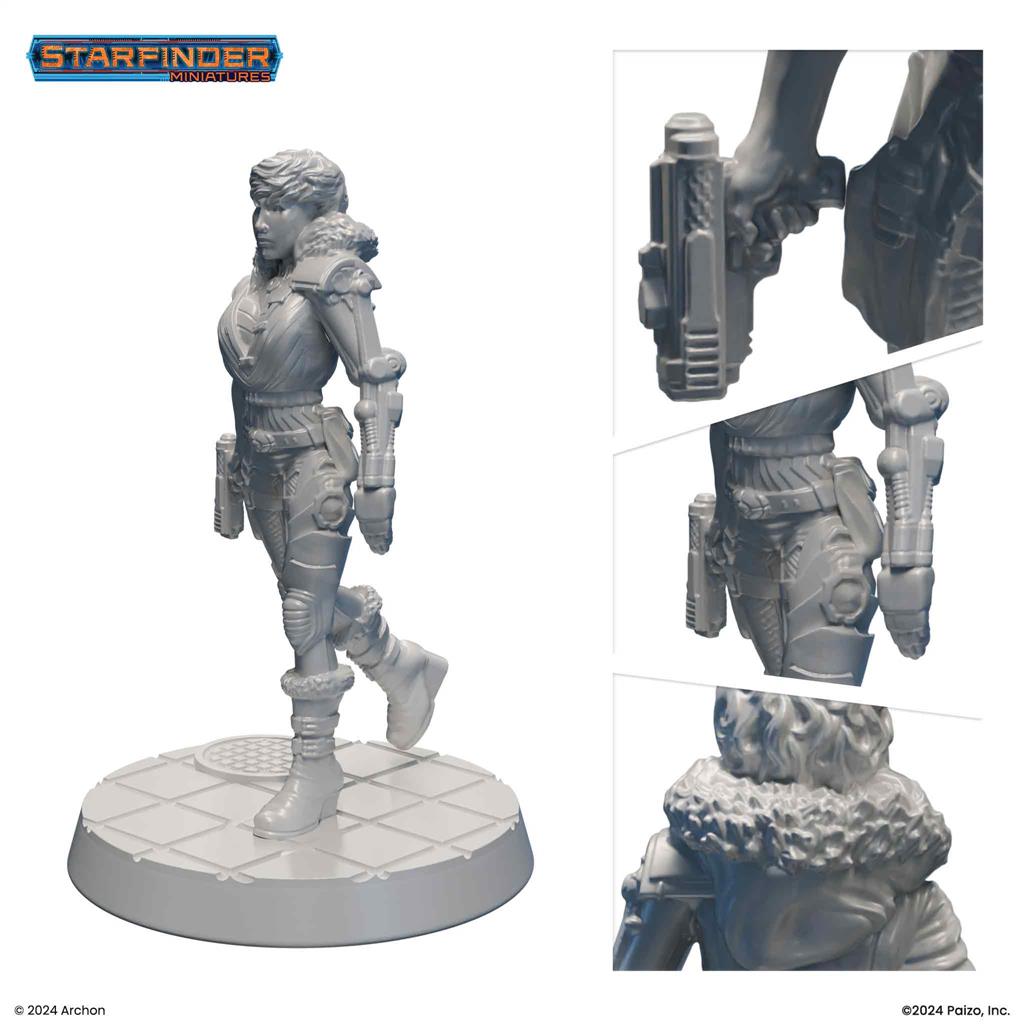 Starfinder Miniaturer: Mänsklig Rymdresande Archon Studio