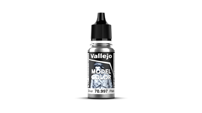 Vallejo Model Color Metallic 195 Silver 18 ml Vallejo