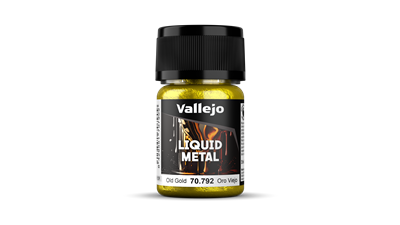 Vallejo Liquid Gold - Alkohollösliga metallfärger - Gammalt Guld 35 ml Vallejo