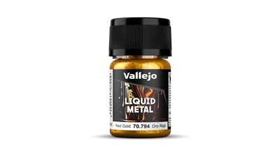 Vallejo Liquid Gold - Alkoholbaserade Metallfärger - Röd Guld 35 ml Vallejo