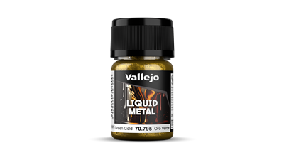 Vallejo Liquid Gold - Alkoholbaserade metallfärger - Grön Guld 35 ml Vallejo