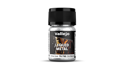 Vallejo - Liquid Gold / Alkoholbaserade metallfärger - Vit Guld 35 ml Vallejo