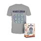 Funko POP Boxed Tee: Mandalorian - Grogu På Skeppet - L Funko