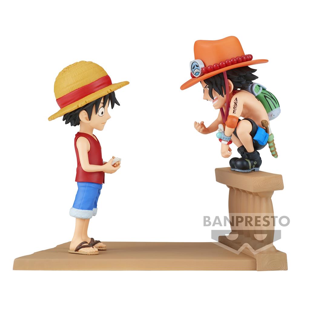 ONE PIECE WORLD COLLECTABLE Figur: Luffy & Ace Bandai