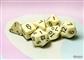 Chessex Opaque Pastel Yellow/Black Polyhedral 7-Dice Set Chessex