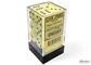 Chessex Opaque Pastel Yellow/Black 16mm d6 Dice Block (12 Dice) Chessex