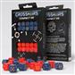 Crosshairs Compact D6: Cobalt & Red - Set of 20 Dice Q-Workshop