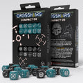 Crosshairs Compact D6: Stormy & Black - Set of 20 Dice Q-Workshop