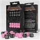 Fortress Compact D6: Black & Pink Tärningar Q-Workshop