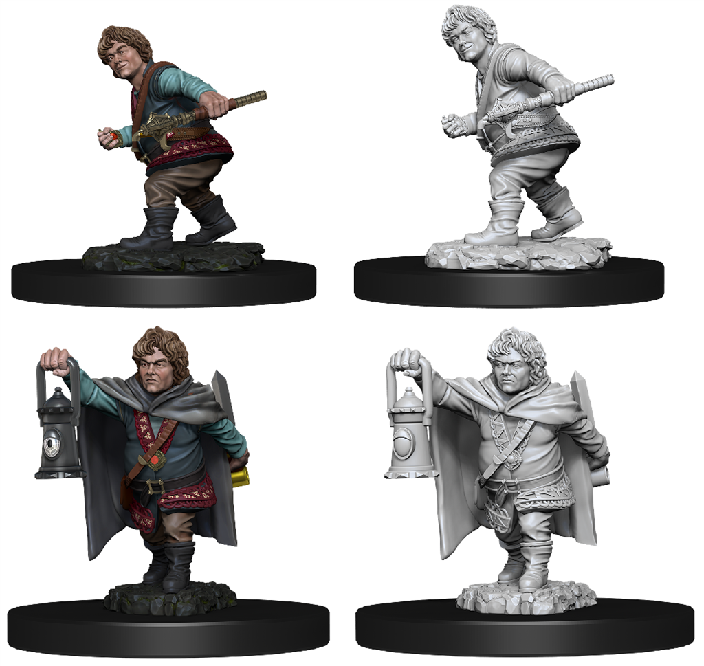 D&D Nolzur’s Marvelous Miniatures: Male Halfling Rogue - Det Perfekta Tillägget till Ditt Äventyr