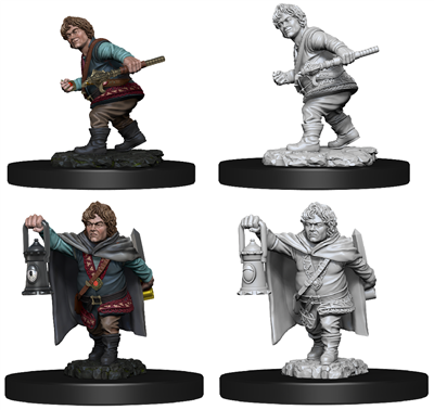 D&D Nolzur’s Marvelous Miniatures: Male Halfling Rogue - Det Perfekta Tillägget till Ditt Äventyr
