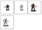 D&D Nolzur's Marvelous Miniatures: Bugbear Barbarian Male & Bugbear Rogue Female