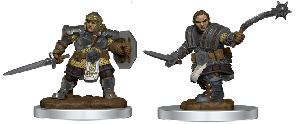 D&D Nolzur's Marvelous Miniatures: Dwarf Fighter Female