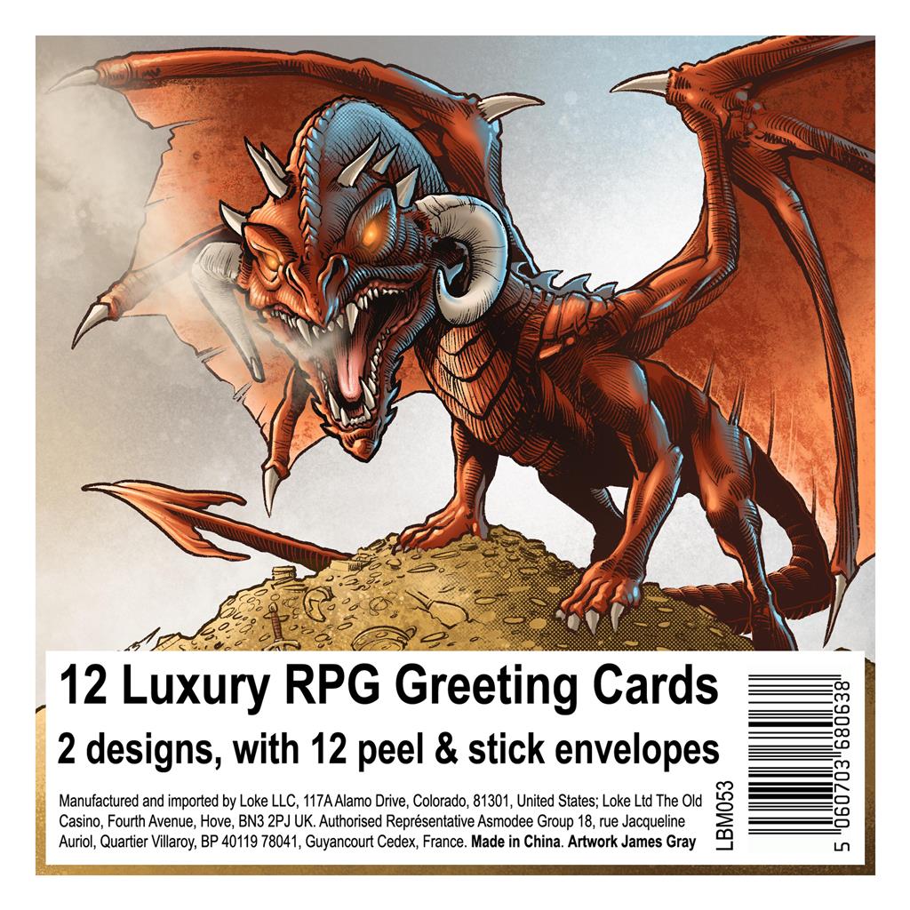 RPG Hälsningskort - 12-pack - Svenska Loke BattleMats
