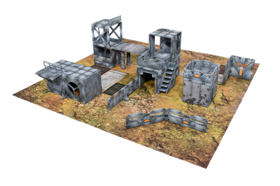 Halo: Flashpoint Deluxe Byggbart 3D Terrängset Mantic Games