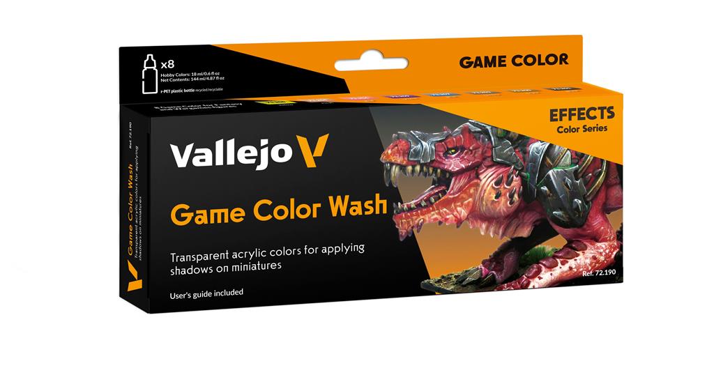 Vallejo - Game Color Wash 8 färger set 18 ml Vallejo
