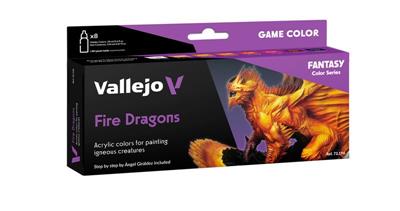 Vallejo - Game Color Fire Dragons 8 färger set 18 ml Vallejo