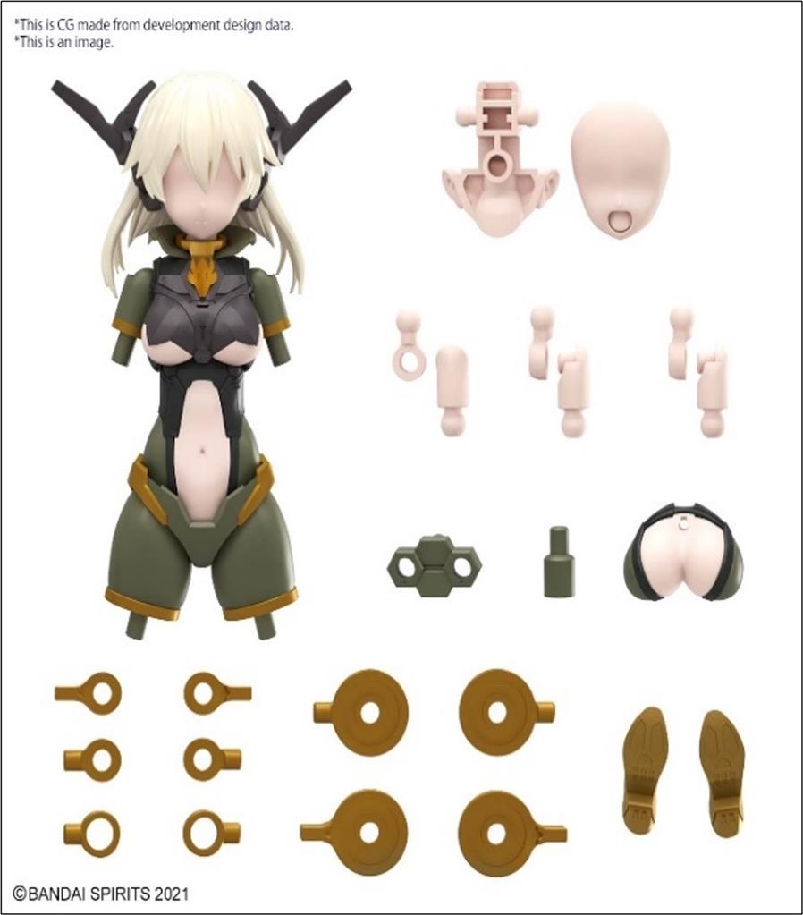 30Ms Option Parts Set 13 (Tactical Costume) [Color B] Bandai