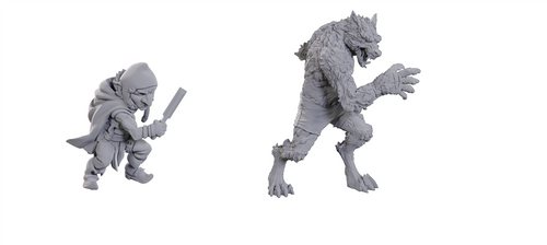 Critical Role Omålade Miniatyrer: Chetney Pock O'Pea & Varg WizKids/NECA