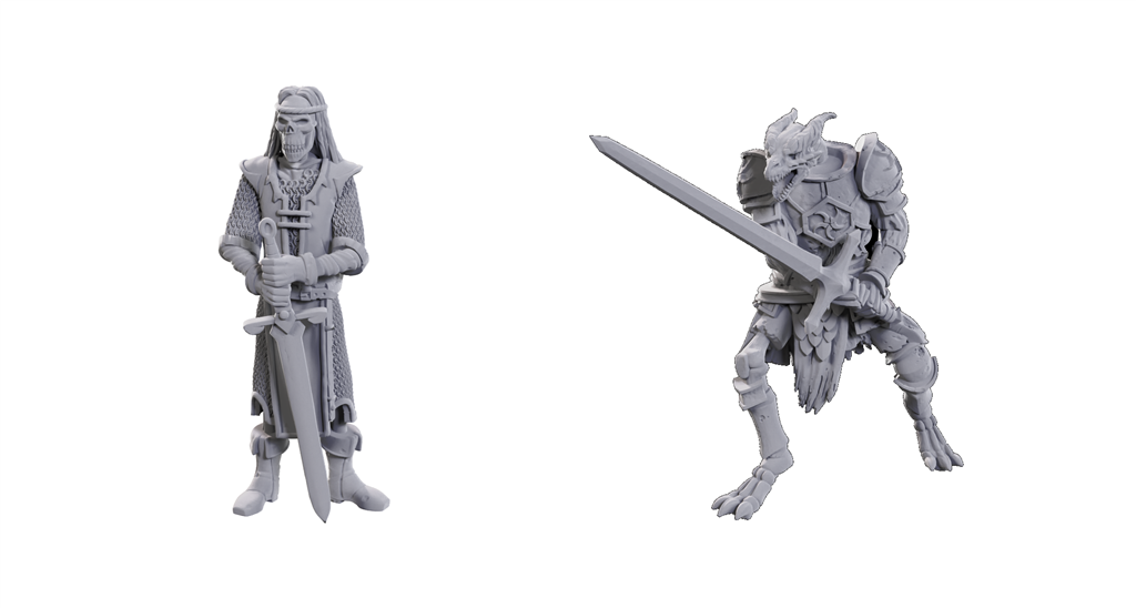 D&D Nolzur's Marvelous Miniatures: Begränsad Upplaga 50-årsjubileum – Skelett Riddare