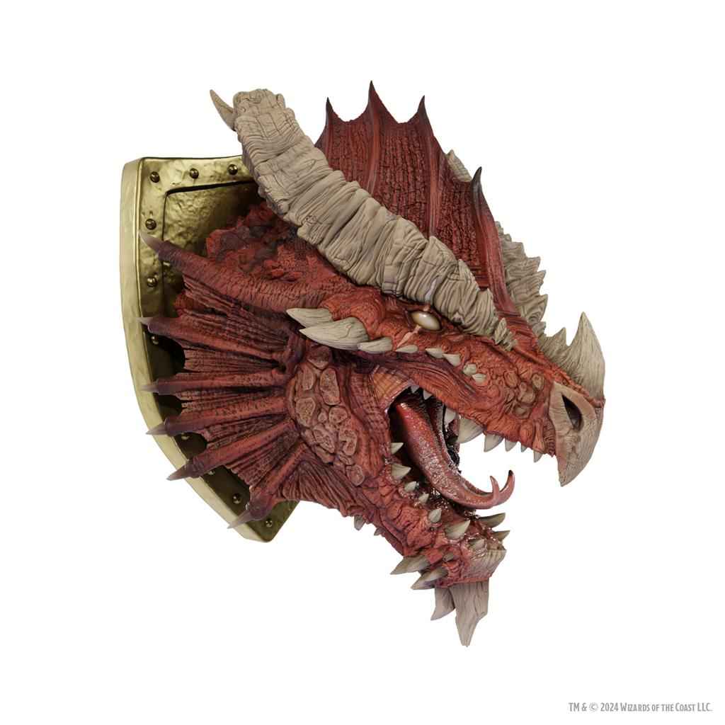 D&D Repliker från Realms: Antique Röd Drak Troféplakett - Begränsad Upplaga 50-årsjubileum