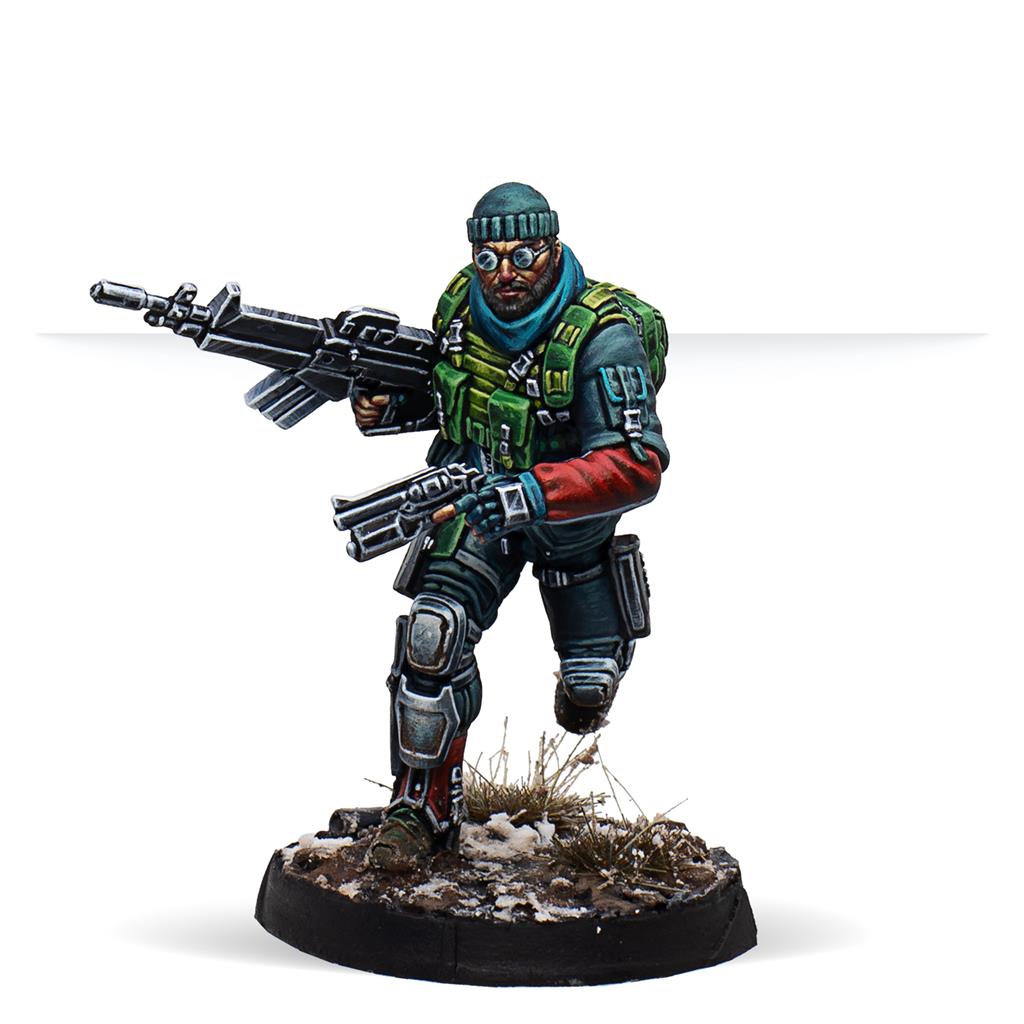 Infinity: ALEPH Support Pack Beta - Jacques Bruant Miniature Corvus Belli
