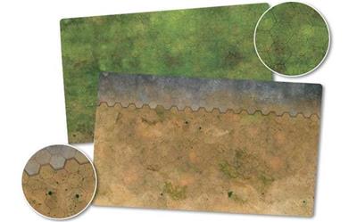 Spelmatta 1, 36"x22" Dubbel Sidig (Gräsmarker/Arid/Stad) Gale Force Nine