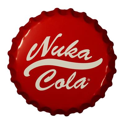 Fallout Nuka-Cola Flaska Kapsyl Tin Skylt Fanattik