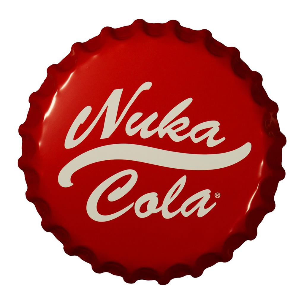 Fallout Nuka-Cola Flaska Kapsyl Tin Skylt Fanattik