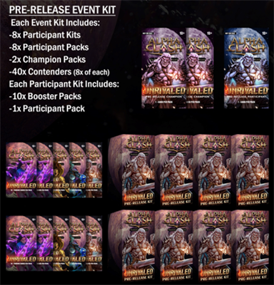Alpha Clash - Unrivaled Pre-Release Event Kit Rising Empire Studios
