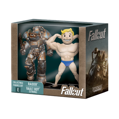Fallout Samlarfigurer Set: Raider & Vault Boy (Strong) Cardsmiths LLC